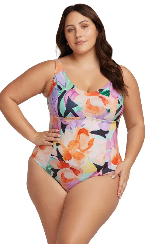 Natare Flo Turner Chlorine Resistant One Piece Swimsuit