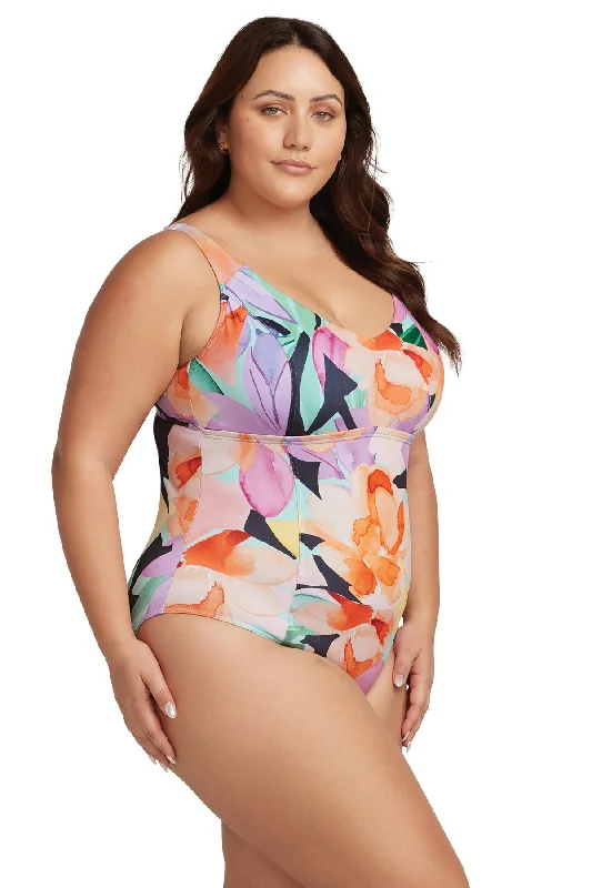 Natare Flo Turner Chlorine Resistant One Piece Swimsuit