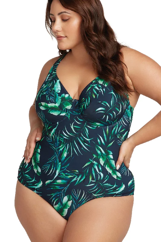 Palmspiration Goya Underwire One Piece Swimsuit