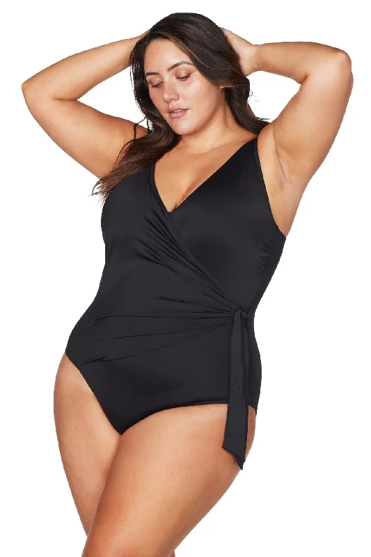 Black Hues Hayes D / DD Cup Underwire One Piece Swimsuit