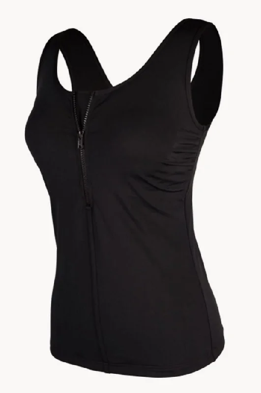 Form Still DD/E Zip Front Tankini Separate